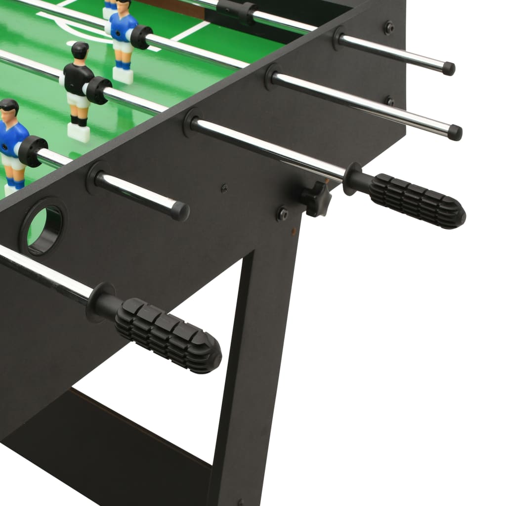 Voetbaltafel inklapbaar 121x61x80 cm zwart - AllerleiShop