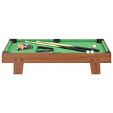 Minipooltafel 3 Feet 92x52x19 cm bruin en groen - AllerleiShop