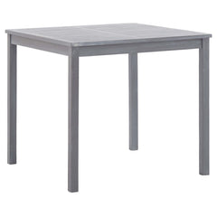 Tuintafel 80x80x74 cm massief acaciahout grijs