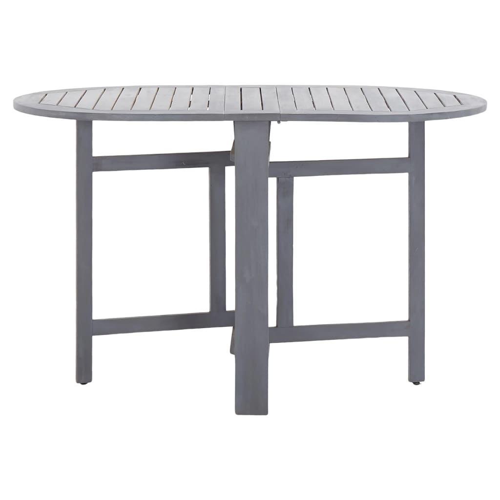 Tuintafel 120x70x74 cm massief acaciahout grijs - AllerleiShop