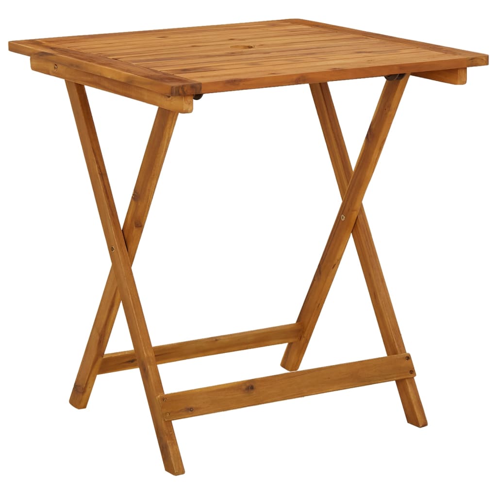 Tuintafel inklapbaar 70x70x75 cm massief acaciahout - AllerleiShop