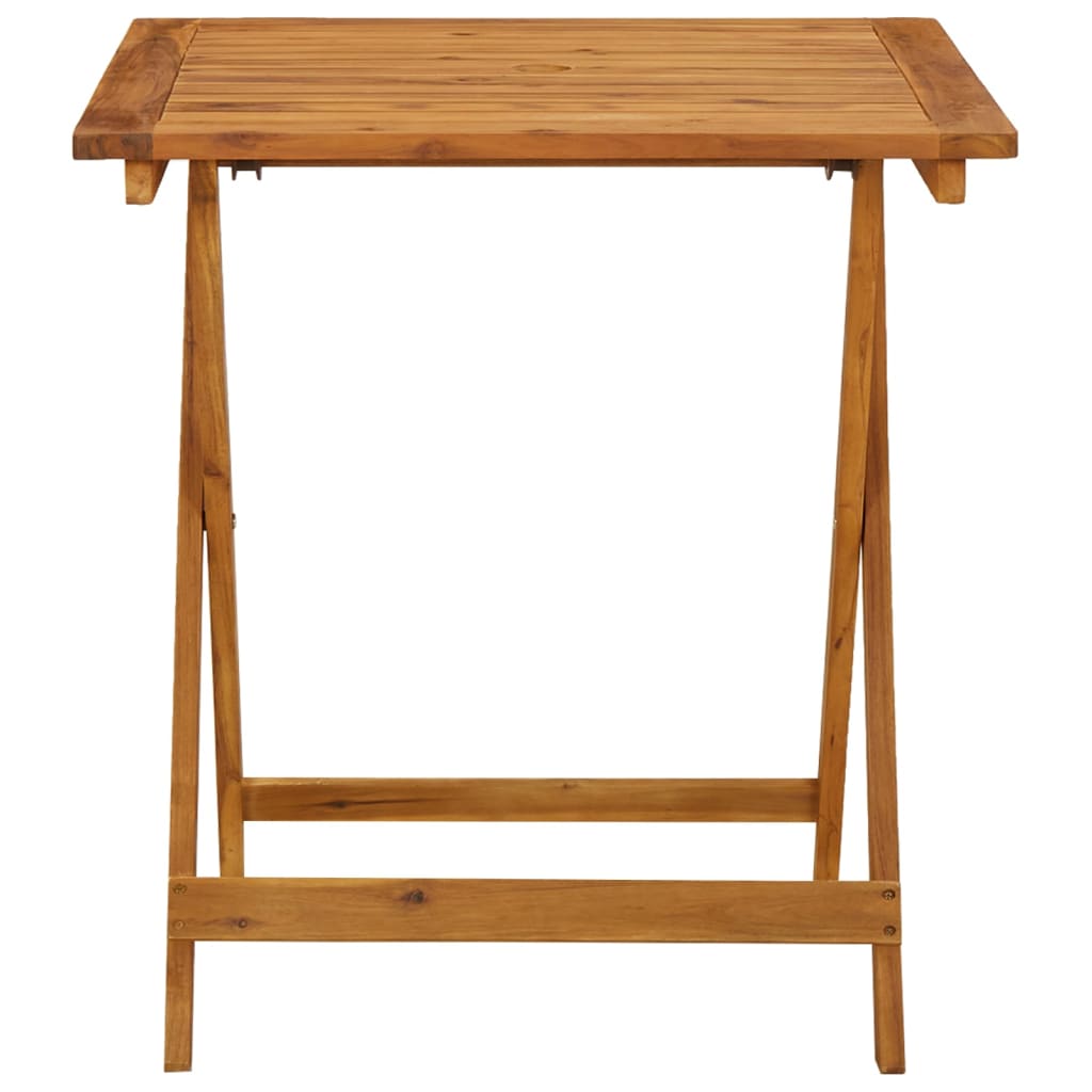 Tuintafel inklapbaar 70x70x75 cm massief acaciahout - AllerleiShop