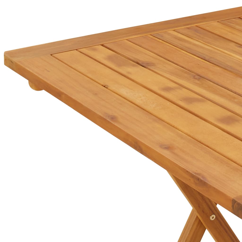 Tuintafel inklapbaar 70x70x75 cm massief acaciahout - AllerleiShop