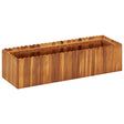 Plantenbak verhoogd 100x30x25 cm massief acaciahout - AllerleiShop