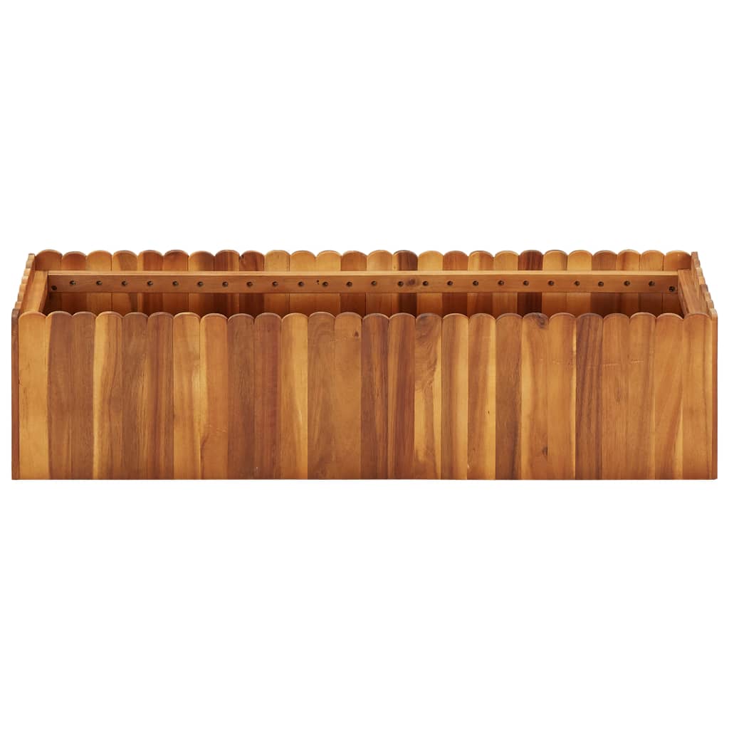 Plantenbak verhoogd 100x30x25 cm massief acaciahout - AllerleiShop