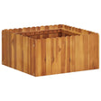 Plantenbak verhoogd 50x50x25 cm massief acaciahout - AllerleiShop