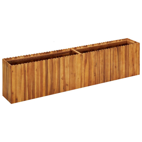 Plantenbak verhoogd 200x30x50 cm massief acaciahout - AllerleiShop