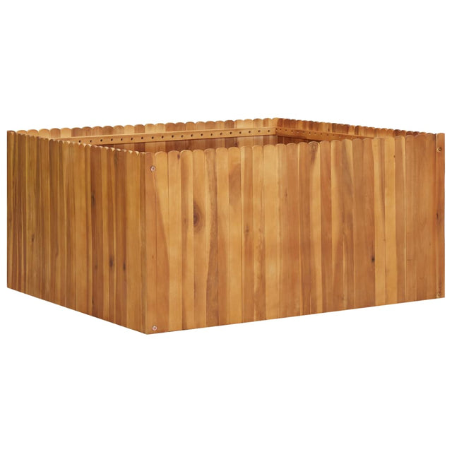 Plantenbak verhoogd 100x100x50 cm massief acaciahout - AllerleiShop