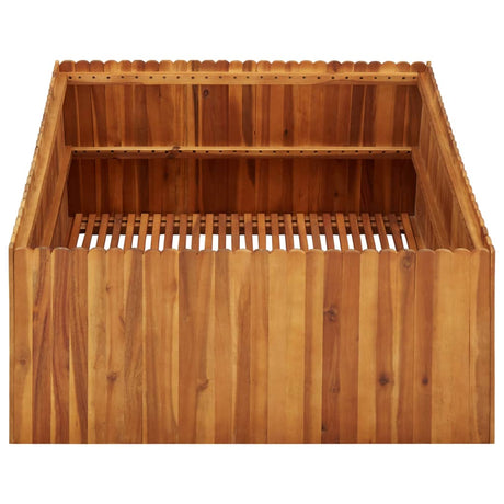 Plantenbak verhoogd 100x100x50 cm massief acaciahout - AllerleiShop