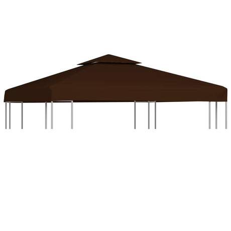 Prieeldak 2-laags 310 g/m² 3x3 m bruin - AllerleiShop