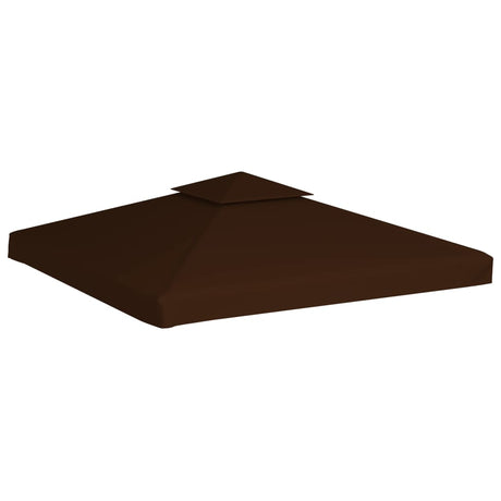 Prieeldak 2-laags 310 g/m² 3x3 m bruin - AllerleiShop