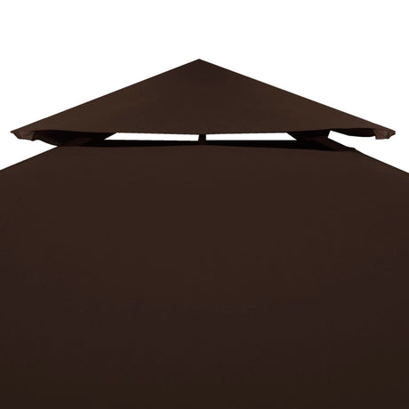 Prieeldak 2-laags 310 g/m² 3x3 m bruin - AllerleiShop