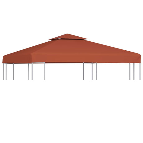 Prieeldak 2-laags 310 g/m² 3x3 m terracottakleurig - AllerleiShop