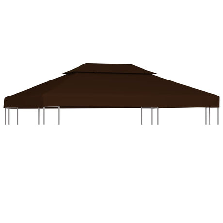 Prieeldak 2-laags 310 g/m² 4x3 m bruin - AllerleiShop