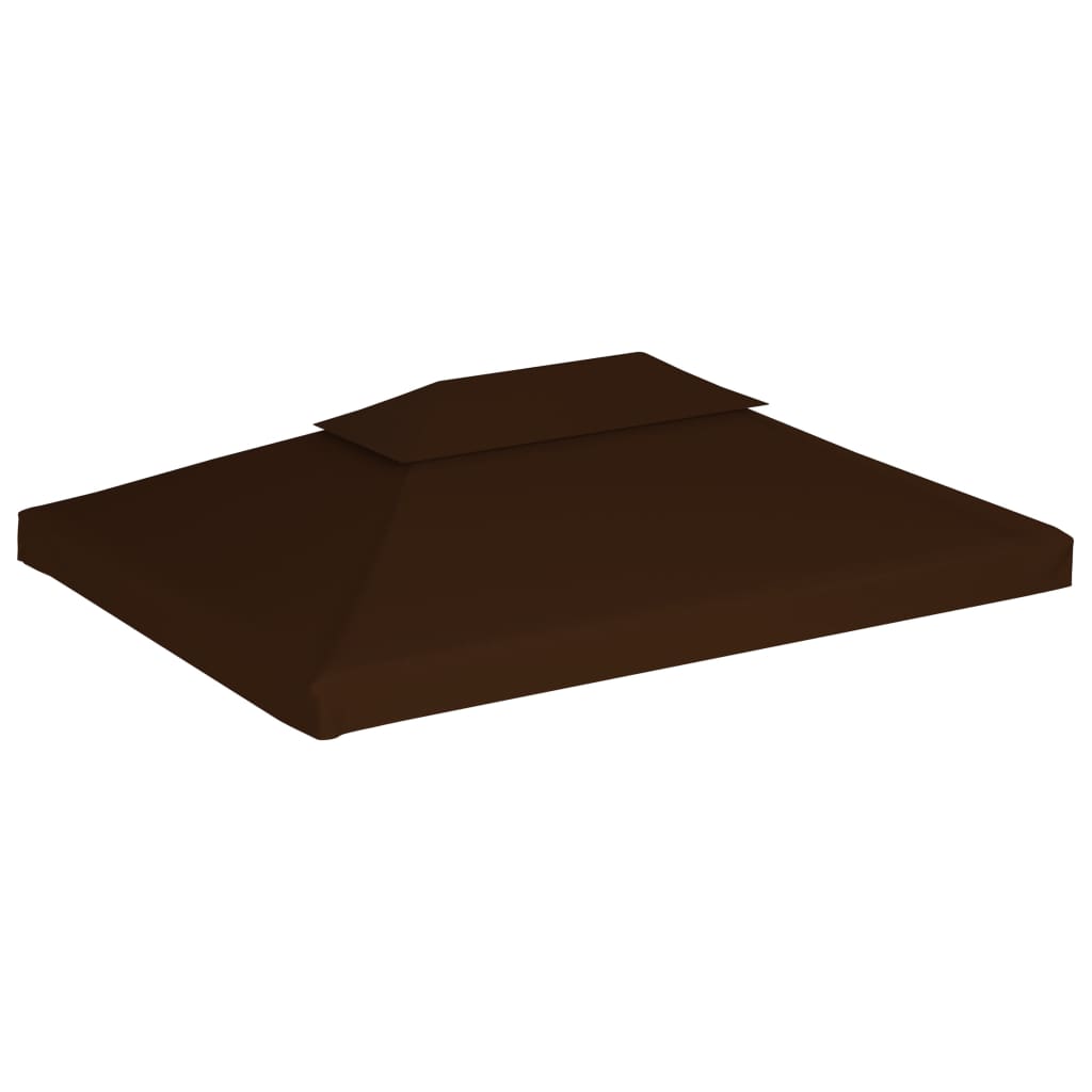 Prieeldak 2-laags 310 g/m² 4x3 m bruin - AllerleiShop