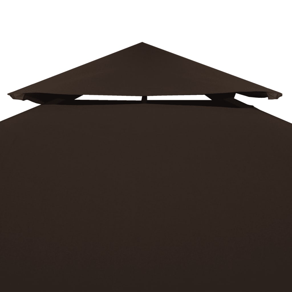 Prieeldak 2-laags 310 g/m² 4x3 m bruin - AllerleiShop