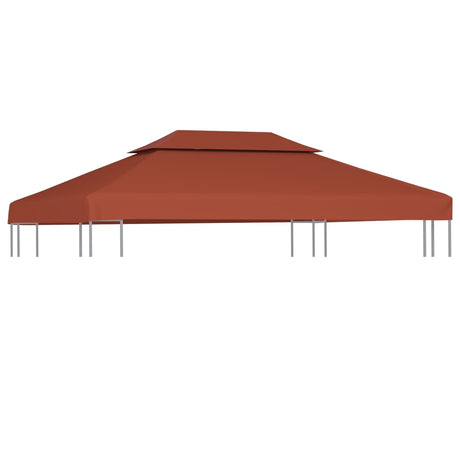 Prieeldak 2-laags 310 g/m² 4x3 m terracottakleurig - AllerleiShop