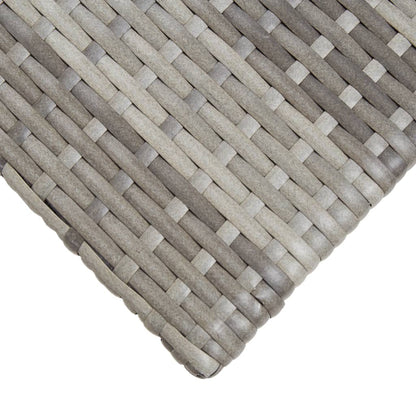 Theetafel 50x50x47 cm poly rattan grijs - AllerleiShop