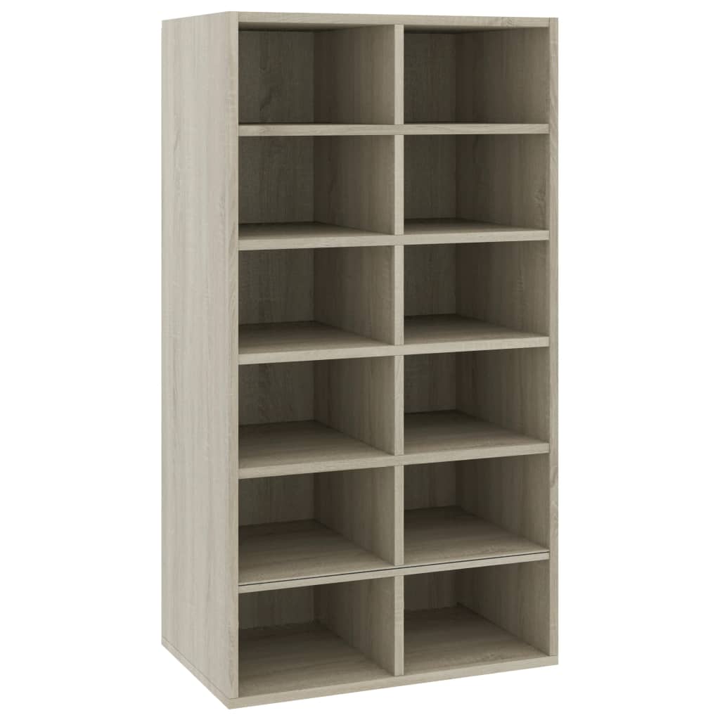 Schoenenrek 54x34x100,5 cm bewerkt hout sonoma eikenkleurig - AllerleiShop