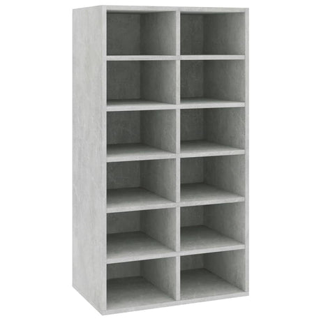 Schoenenrek 54x34x100,5 cm bewerkt hout betongrijs - AllerleiShop