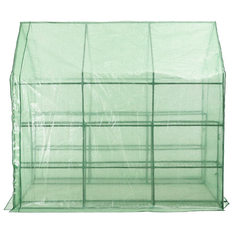 Inloopkas met 12 schappen 143x214x196 cm staal - AllerleiShop