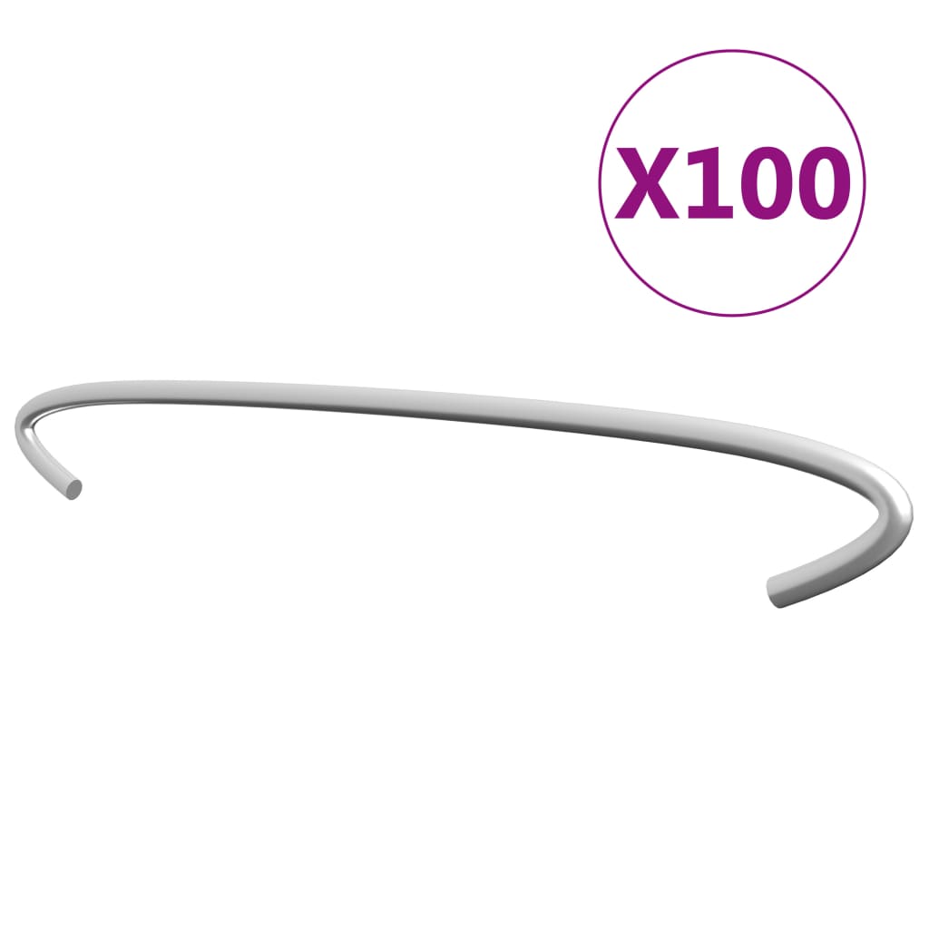 Gabionhaken 100 st 40 cm gegalvaniseerd staal