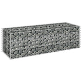 Gabion plantenbak verhoogd 90x30x30 cm gegalvaniseerd staal