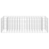 Gabion plantenbak verhoogd 90x30x30 cm gegalvaniseerd staal