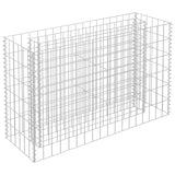 Gabion plantenbak verhoogd 90x30x60 cm gegalvaniseerd staal