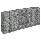 Gabion plantenbak verhoogd 180x30x90 cm gegalvaniseerd staal