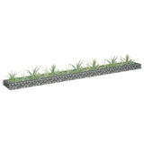 Gabion plantenbak verhoogd 270x30x10 cm gegalvaniseerd staal