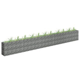 Gabion plantenbak verhoogd 450x30x60 cm gegalvaniseerd staal