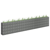 Gabion plantenbak verhoogd 450x30x90 cm gegalvaniseerd staal