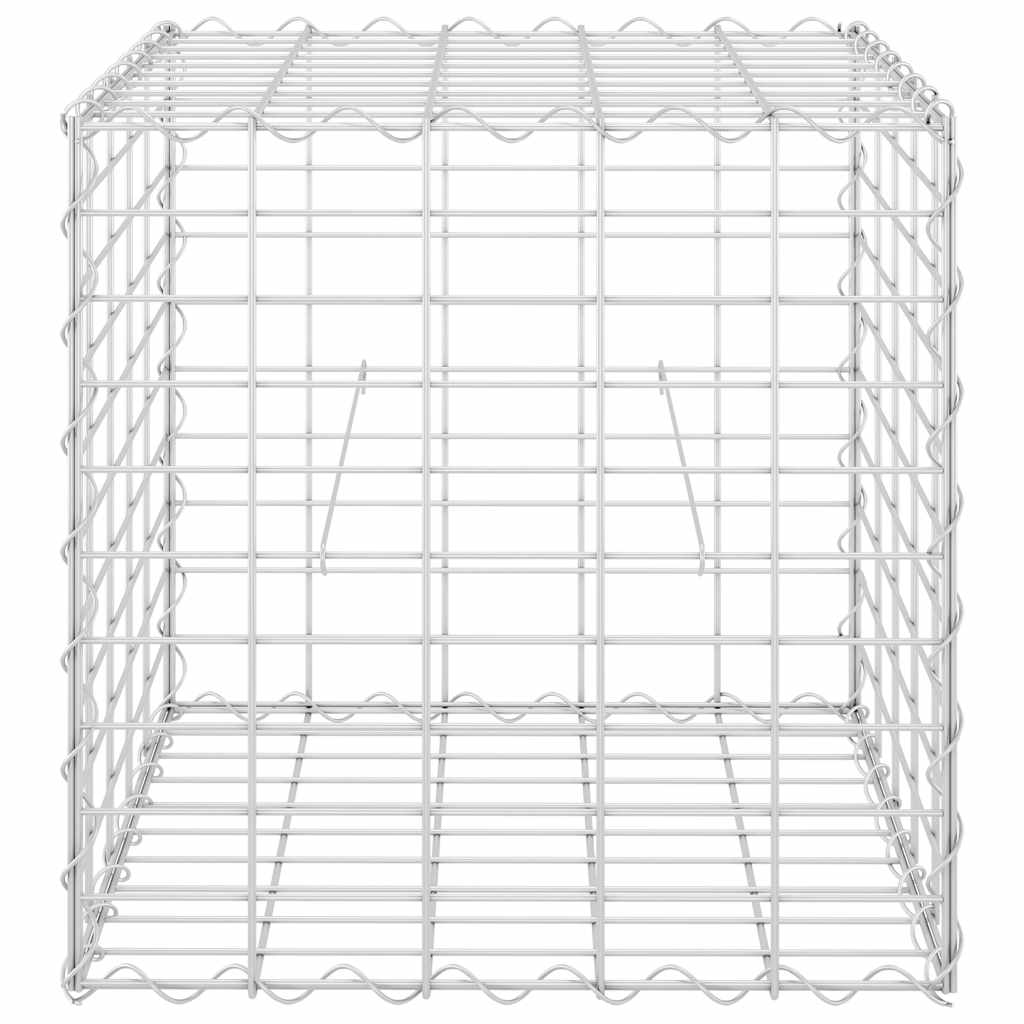 Gabion plantenbak verhoogd kubus 50x50x50 cm staaldraad