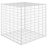 Gabion plantenbak verhoogd kubus 60x60x60 cm staaldraad