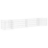 Gabion plantenbak H-vormig 260x40x40 cm staaldraad