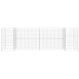 Gabion plantenbak H-vormig 260x40x80 cm staaldraad