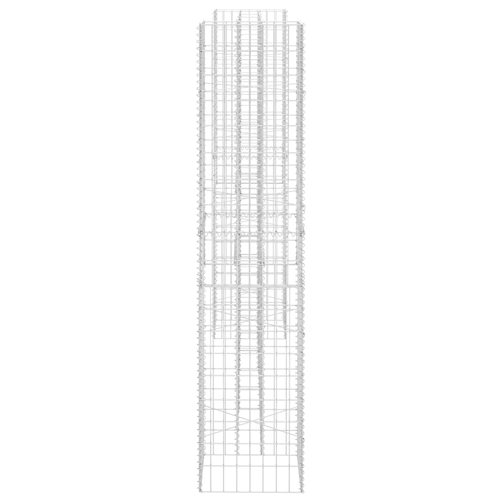 Gabion plantenbak H-vormig 260x40x200 cm staaldraad