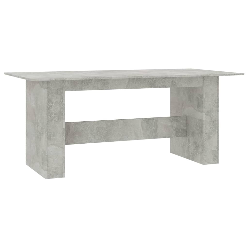 Eettafel 180x90x76 cm bewerkt hout betongrijs - AllerleiShop