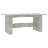 Eettafel 180x90x76 cm bewerkt hout betongrijs - AllerleiShop