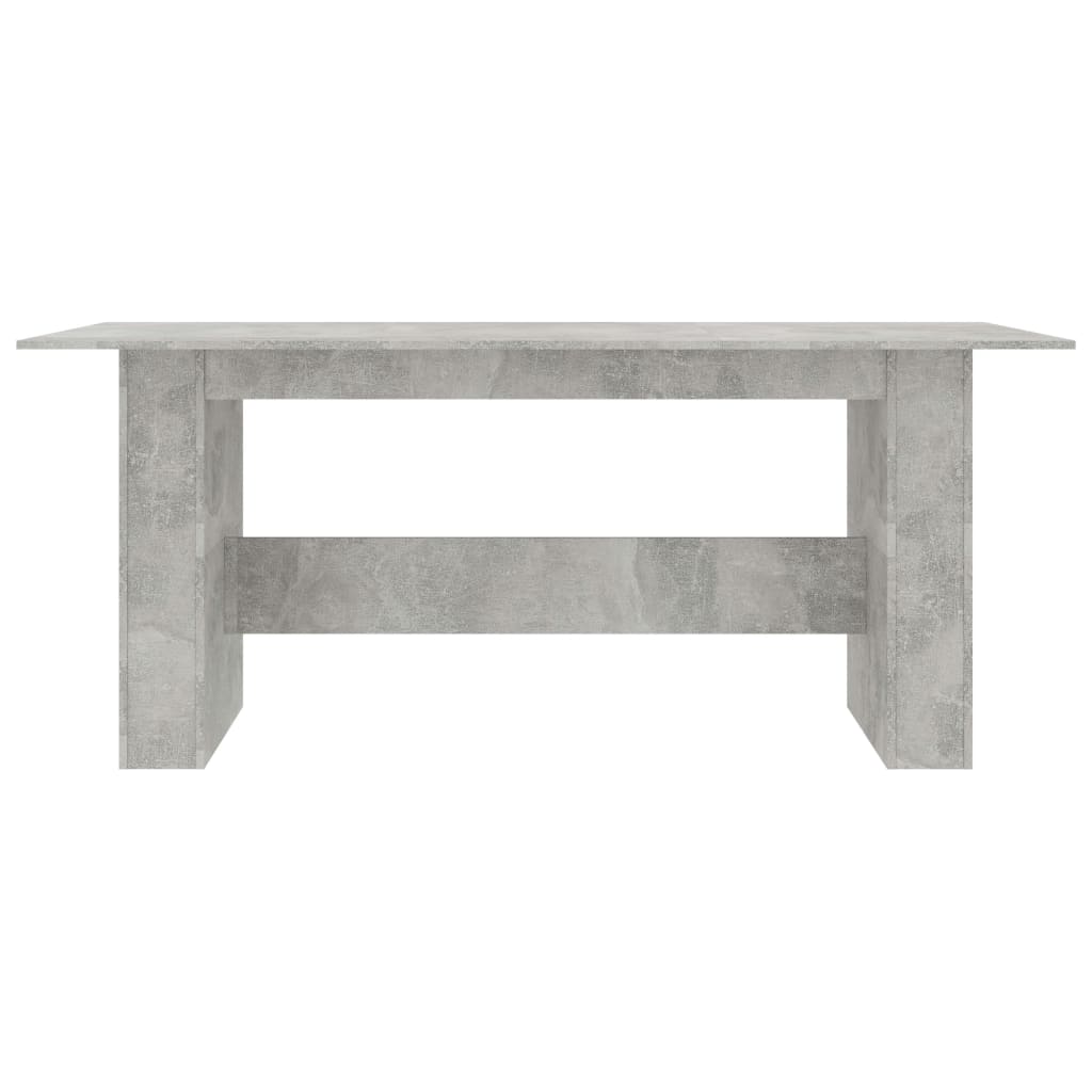 Eettafel 180x90x76 cm bewerkt hout betongrijs - AllerleiShop