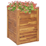 Plantenbak verhoogd 60x60x84 cm massief acaciahout - AllerleiShop