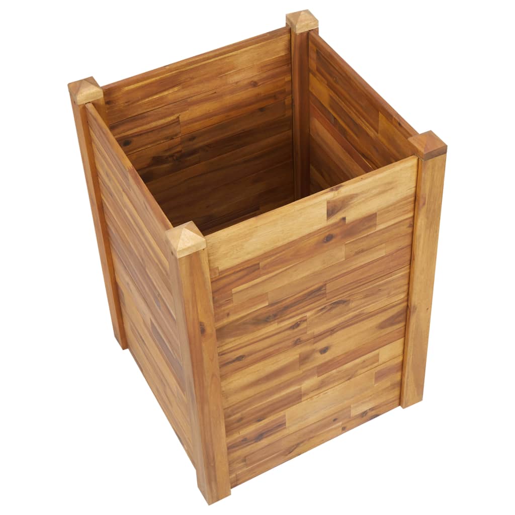 Plantenbak verhoogd 60x60x84 cm massief acaciahout - AllerleiShop