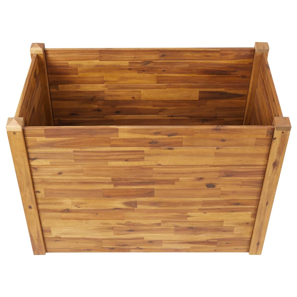 Plantenbak verhoogd 110x60x84 cm massief acaciahout - AllerleiShop