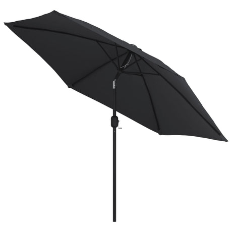 Parasol met metalen paal 300 cm zwart - AllerleiShop