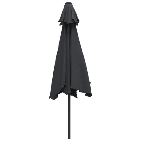 Parasol met metalen paal 300 cm zwart - AllerleiShop