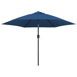 Parasol met metalen paal 300 cm blauw - AllerleiShop