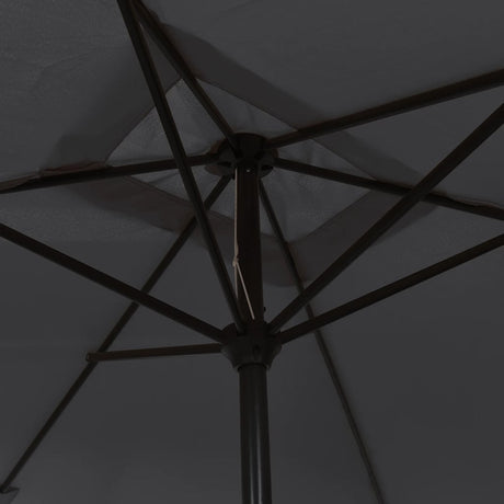 Parasol met metalen paal 300x200 cm zwart - AllerleiShop