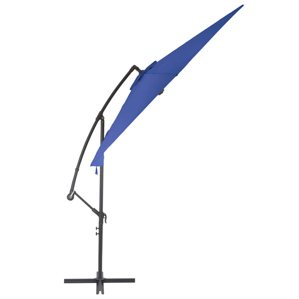 Zweefparasol met aluminium paal 300 cm blauw - AllerleiShop