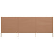 Windscherm 3-panelen 400x80 cm stof taupe - AllerleiShop